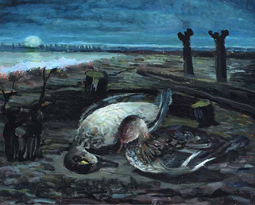 La fedeltà (paesaggio del Po notturno)
